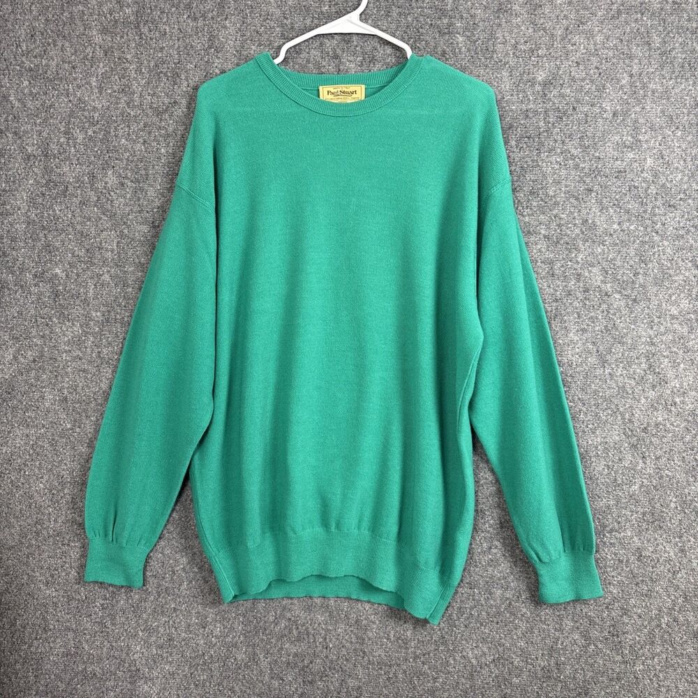 Paul Stuart Sweater Mens  Size XXL Green Wool Italian